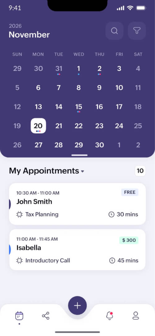 App for scheduling