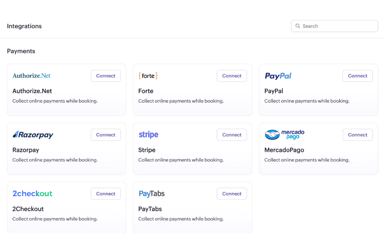 Appointment booking and payment system integration